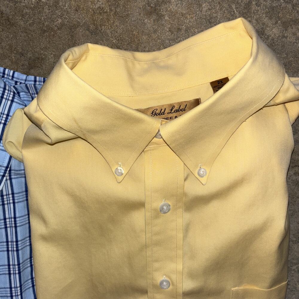 Men’s 8 Shirt Short Sleeve Oxford Size 2XL Puritan IZOD Gold Label Red Head - Picture 7 of 7